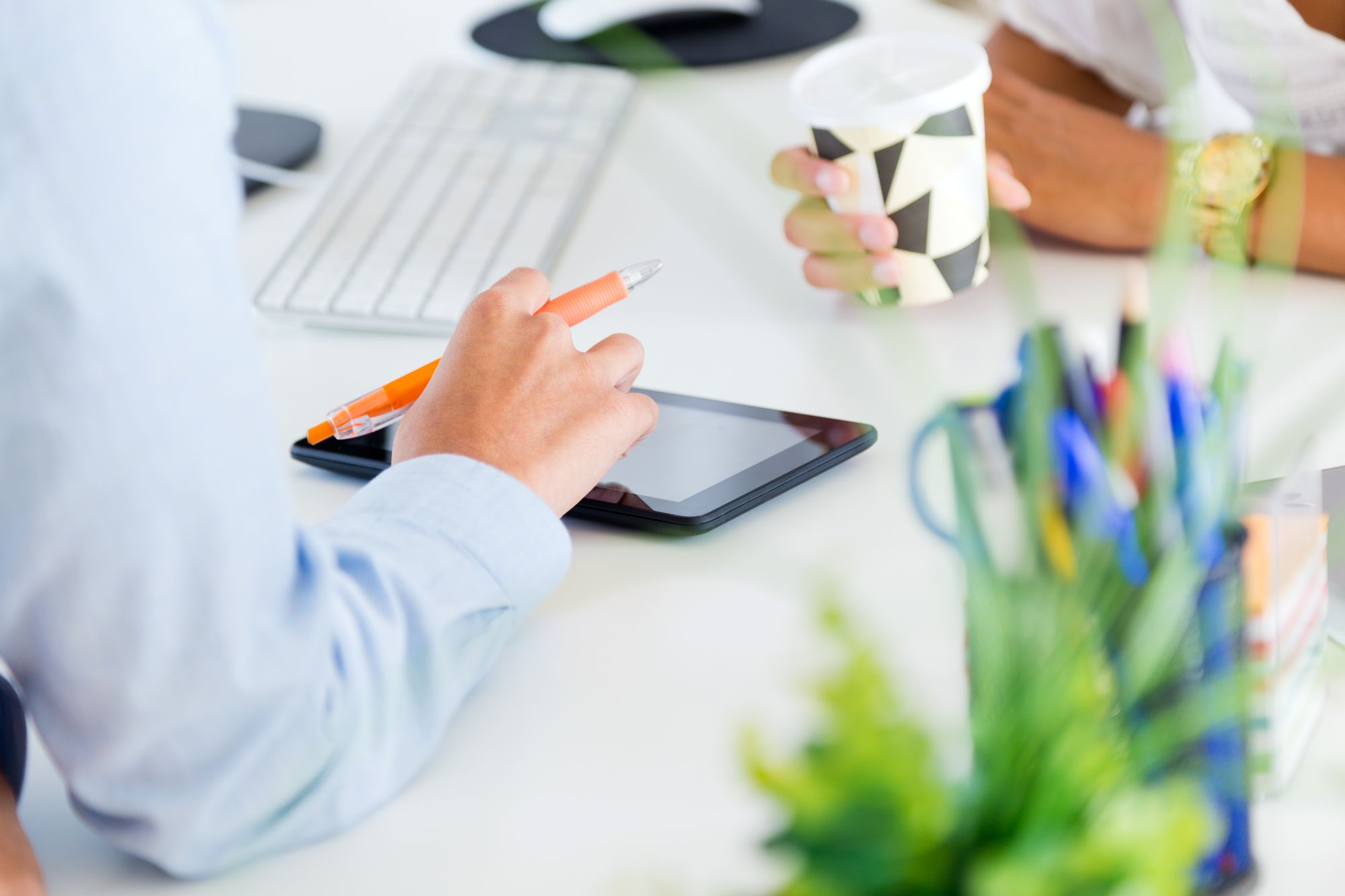 Business woman working office